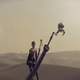 Nier takes is lower resolutions and textures and hides it behind arresting character design.